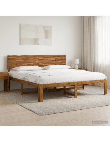Letto matrimoniale con testiera ROSTOCK Naturale 180 x 200 cm