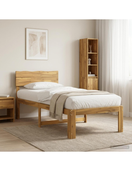Letto Singolo con Testiera ROSTOCK Bianco 100 x 200 cm