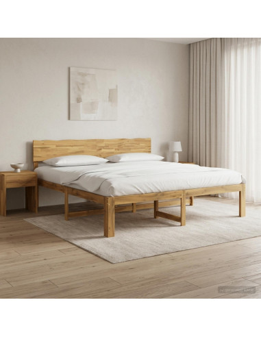 Letto matrimoniale con testiera ROSTOCK Bianco 180 x 200 cm
