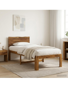 Letto Singolo con Testiera ROSTOCK Naturale 75 x 190 cm