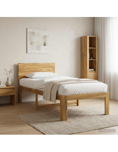 Letto Singolo con Testiera ROSTOCK Bianco 75 x 190 cm