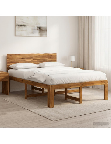 Letto matrimoniale con testiera ROSTOCK Naturale 120 x 190 cm