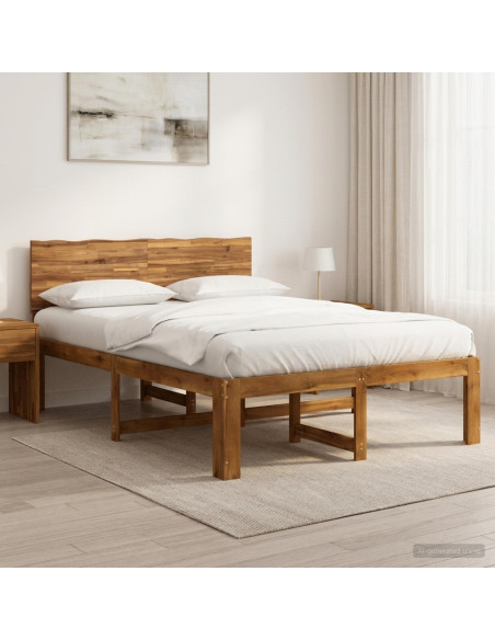 Letto matrimoniale con testiera ROSTOCK Naturale 120 x 190 cm