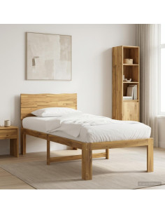 Letto Singolo con Testiera ROSTOCK Bianco 80 x 200 cm