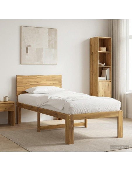 Letto Singolo con Testiera ROSTOCK Bianco 80 x 200 cm
