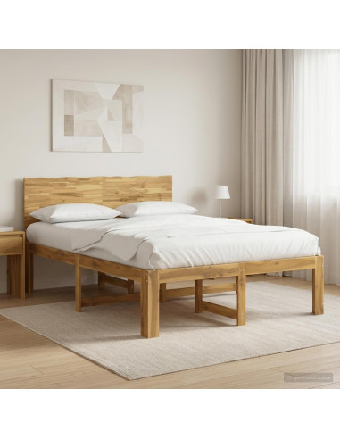 Letto matrimoniale con testiera ROSTOCK Bianco 140 x 190 cm