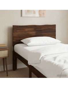 Testiera con bordo vivo ROSTOCK Marrone Scuro 80 cm