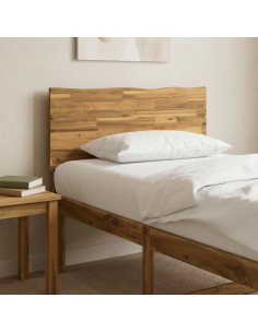 Testiera con bordo vivo ROSTOCK Bianco 75 cm