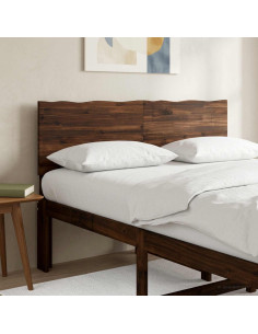 Testiera con bordo vivo ROSTOCK Marrone Scuro 135 cm