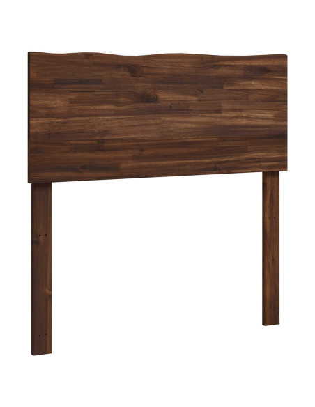 Testiera con bordo vivo ROSTOCK Marrone Scuro 90 cm