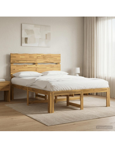 Letto matrimoniale con testiera ROSTOCK Bianco 160 x 200 cm