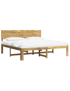 Letto matrimoniale con testiera ROSTOCK Bianco 180 x 200 cm 2