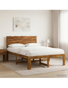 Letto matrimoniale con testiera ROSTOCK Naturale 152 x 203 cm