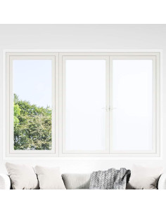 Pellicola statica per finestre Bianco Frosted 90 x 1000 cm PVC