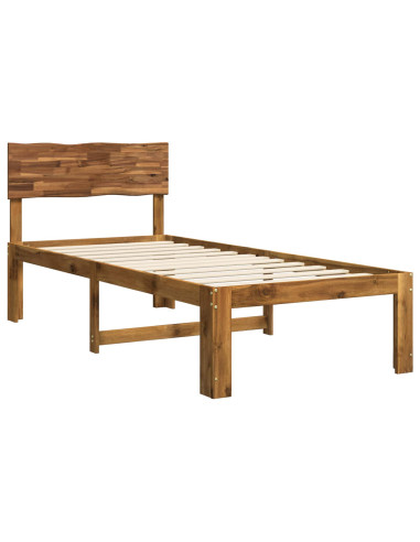 Letto Singolo con Testiera ROSTOCK Naturale 100 x 200 cm