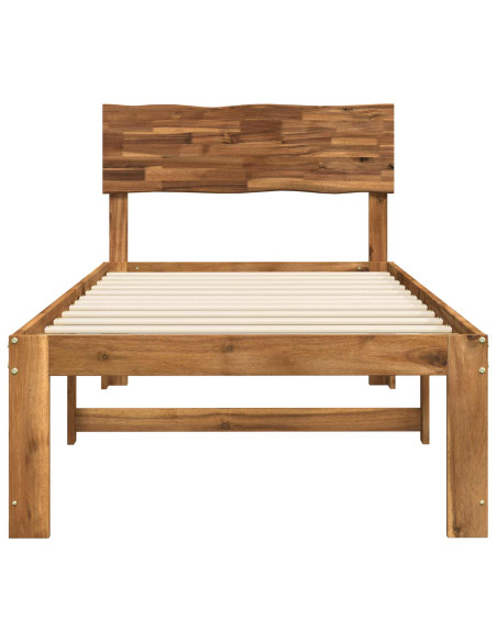Letto Singolo con Testiera ROSTOCK Naturale 100 x 200 cm