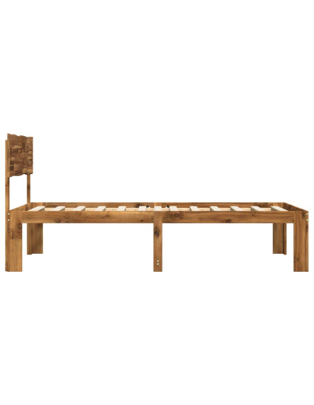 Letto Singolo con Testiera ROSTOCK Naturale 100 x 200 cm