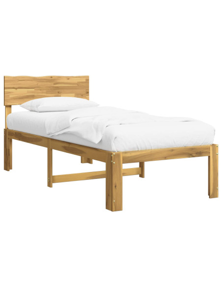 Letto Singolo con Testiera ROSTOCK Bianco 100 x 200 cm