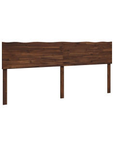 Testiera con bordo vivo ROSTOCK Marrone Scuro 180 cm 2