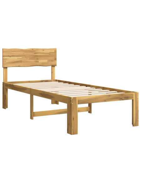Letto Singolo con Testiera ROSTOCK Bianco 100 x 200 cm