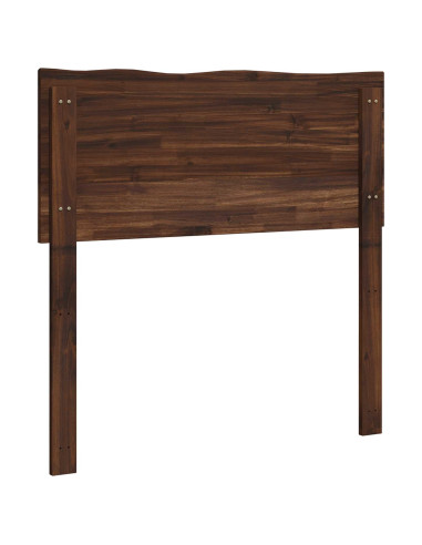 Testiera con bordo vivo ROSTOCK Marrone Scuro 75 cm