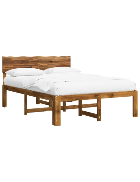 Letto matrimoniale con testiera ROSTOCK Naturale 120 x 200 cm