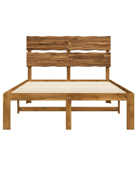 Letto matrimoniale con testiera ROSTOCK Naturale 140 x 200 cm