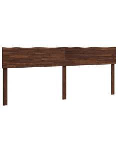 Testiera con bordo vivo ROSTOCK Marrone Scuro 200 cm 2