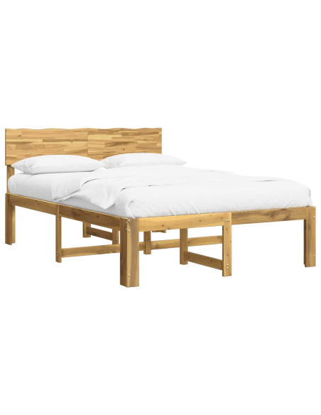Letto matrimoniale con testiera ROSTOCK Bianco 140 x 200 cm