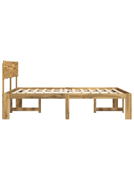 Letto matrimoniale con testiera ROSTOCK Bianco 140 x 200 cm