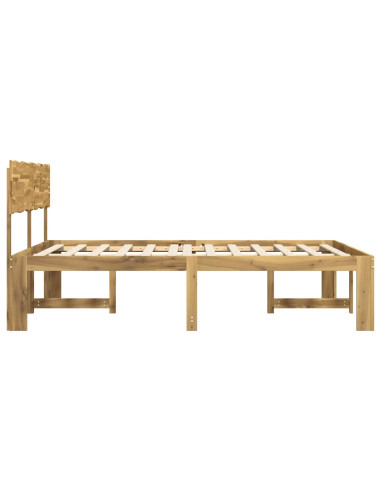 Letto matrimoniale con testiera ROSTOCK Bianco 200 x 200 cm