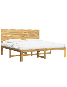 Letto matrimoniale con testiera ROSTOCK Bianco 180 x 200 cm 2