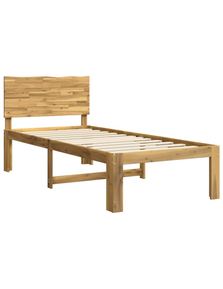 Letto Singolo con Testiera ROSTOCK Bianco 80 x 200 cm