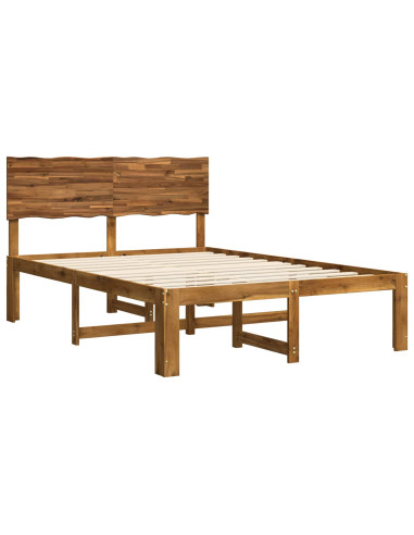 Letto matrimoniale con testiera ROSTOCK Naturale 152 x 203 cm