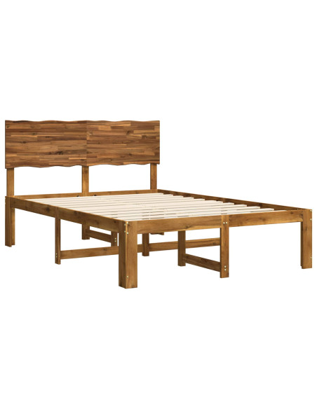 Letto matrimoniale con testiera ROSTOCK Naturale 152 x 203 cm