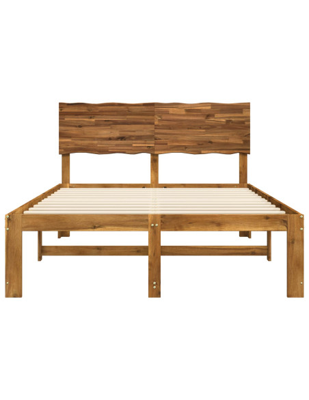 Letto matrimoniale con testiera ROSTOCK Naturale 152 x 203 cm