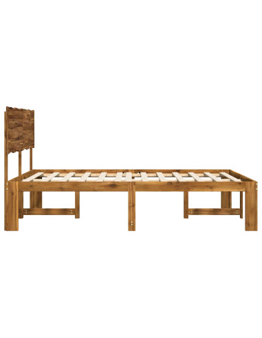 Letto matrimoniale con testiera ROSTOCK Naturale 152 x 203 cm