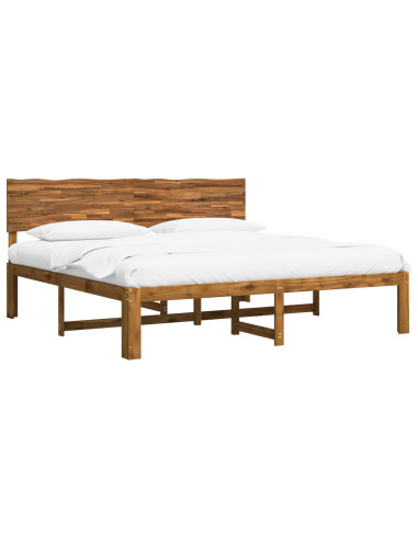 Letto matrimoniale con testiera ROSTOCK Naturale 193 x 203 cm
