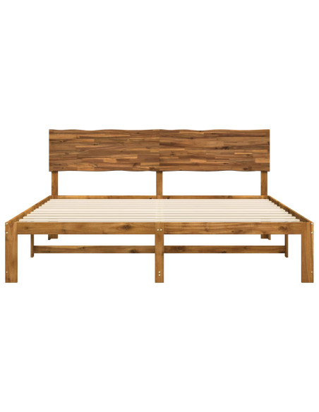 Letto matrimoniale con testiera ROSTOCK Naturale 193 x 203 cm