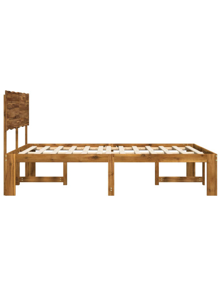 Letto matrimoniale con testiera ROSTOCK Naturale 193 x 203 cm