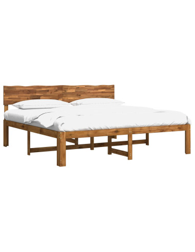 Letto matrimoniale con testiera ROSTOCK Naturale 193 x 203 cm