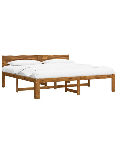 Letto matrimoniale con testiera ROSTOCK Naturale 193 x 203 cm