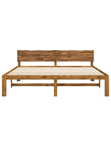 Letto matrimoniale con testiera ROSTOCK Naturale 193 x 203 cm