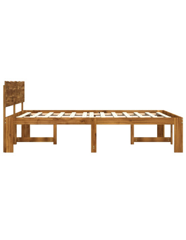 Letto matrimoniale con testiera ROSTOCK Naturale 193 x 203 cm