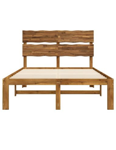 Letto matrimoniale con testiera ROSTOCK Naturale 152 x 203 cm