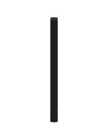Gambe per tavolo da bar nere 2 pz 40x(110-111) cm in acciaio