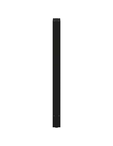 Gambe per tavolo da bar nere 2 pz 40x(110-111) cm in acciaio
