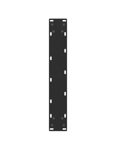 Gambe per tavolo da bar nere 2 pz 40x(110-111) cm in acciaio