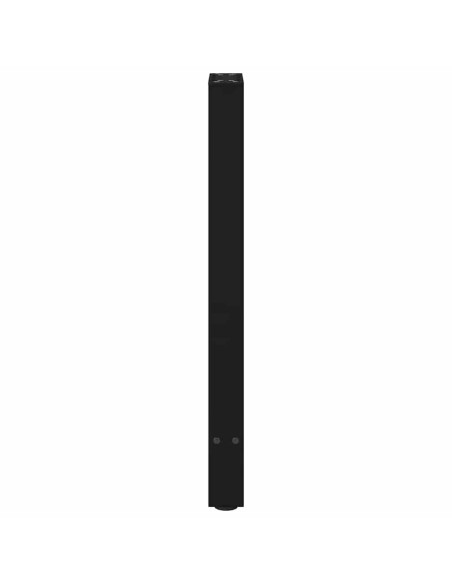 Gambe per Tavolo Consolle Nere 2 pz 28x(72-73) cm Acciaio