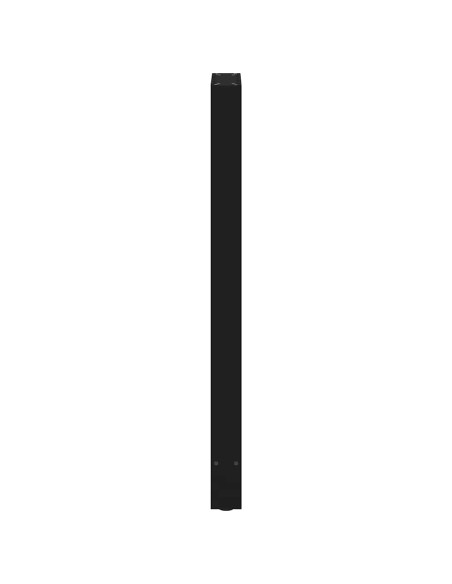 Gambe per tavolo da bar nere 2 pz 50x(110-111) cm in acciaio